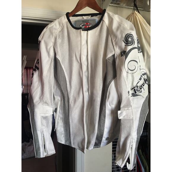 Joe Rocket Jackets & Blazers - Joe Rocket Motorcycle Jacket Women Lg White/Gray Sparkly